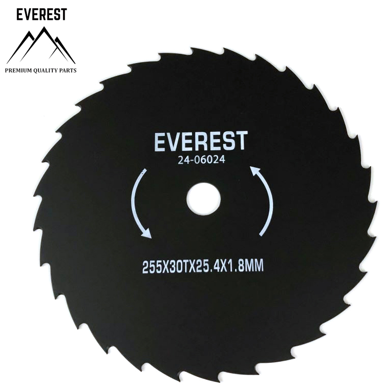REZACÍ KOTÚČ UNIVERZÁLNY 30 ZUBY PRIEMER OTVORU 25,4mm ŠÍRKA 255 mm HRÚBKA 1,8 mm EVEREST