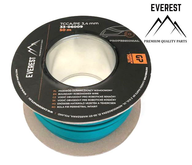 ZOSILNENÝ VODIČ OBVODOVÝ PRE ROBOTICKÉ KOSAČKY TCCA/PE 3,4mm 50m EVEREST