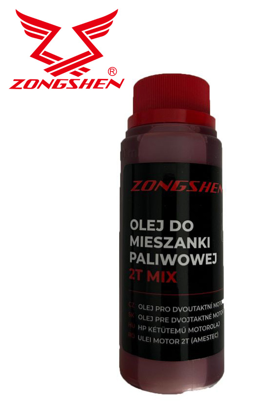 Olej pro dvoutaktní motory ZONGSHEN 2T 0,1L ČERVENÝ