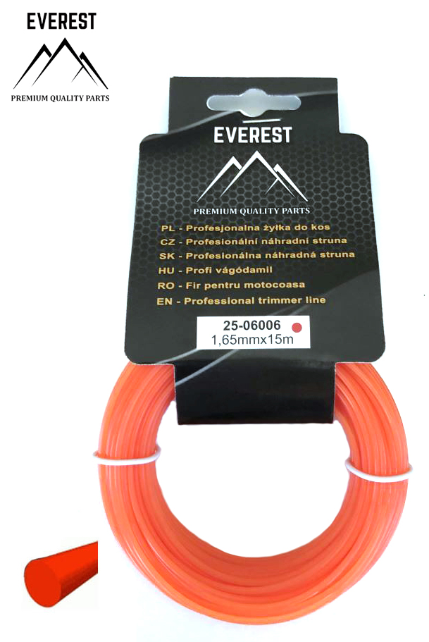 ŻYŁKA TNĄCA OKRĄGŁA 1,65mm 15M EVEREST