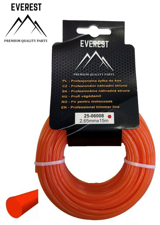 Náhradní struna – kulatá 2,65mm 15M EVEREST