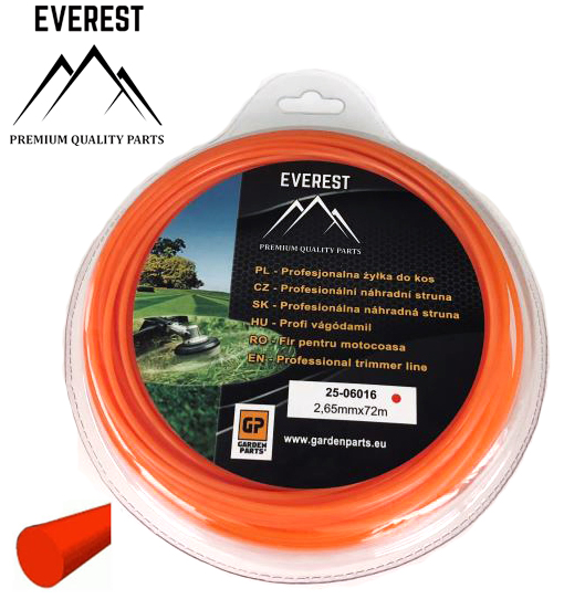 VÁGÓDAMIL KEREK 2,65mm 72M EVEREST