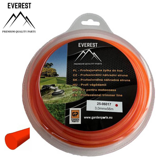 ŻYŁKA TNĄCA OKRĄGŁA 3,0mm  56M EVEREST