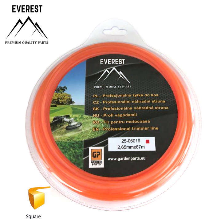 Náhradní struna – čtvercová 2,65mm 67M EVEREST