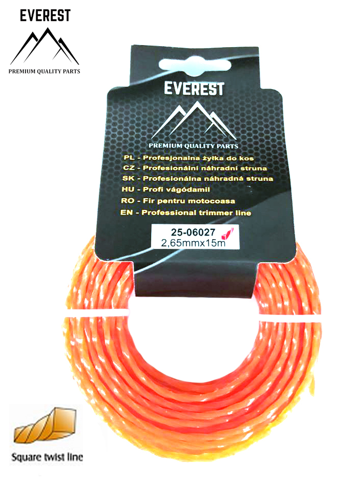 VÁGÓDAMIL TWIST 2,65mm 15M EVEREST