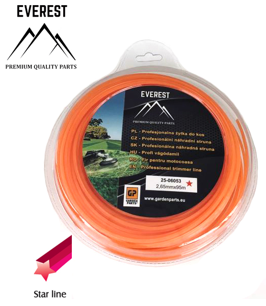Náhradní struna – hvězda 2,65mm 95M EVEREST