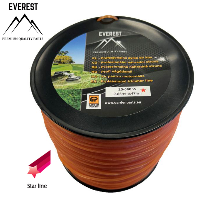 ŻYŁKA TNĄCA GWIAZDKA 2,65mm 474M EVEREST