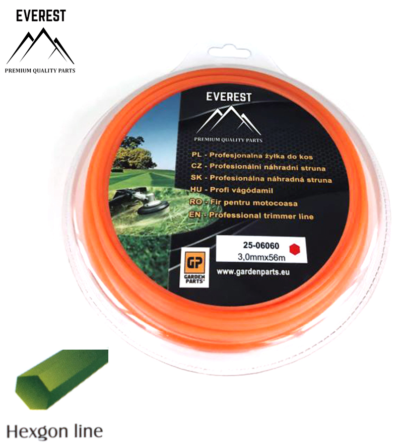 Náhradní struna HEXAGON LINE 3,00mm 56M EVEREST