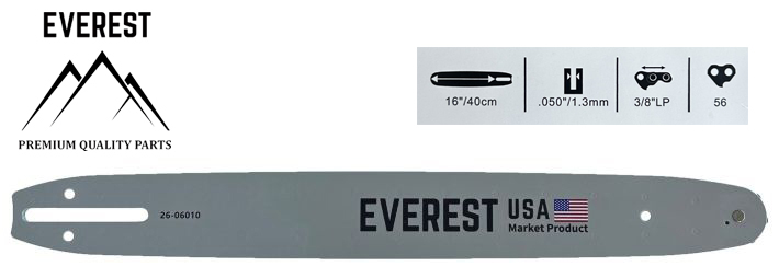 LÁNCVEZETŐ 16″ 3/8LP 1,3mm 57ogn. EVEREST