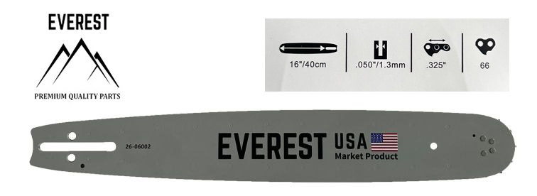 LÁNCVEZETŐ 16″.325 1,3mm 66ogn. EVEREST