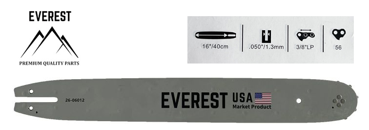 LÁNCVEZETŐ 16″ 3/8LP 1,3mm 57ogn. EVEREST