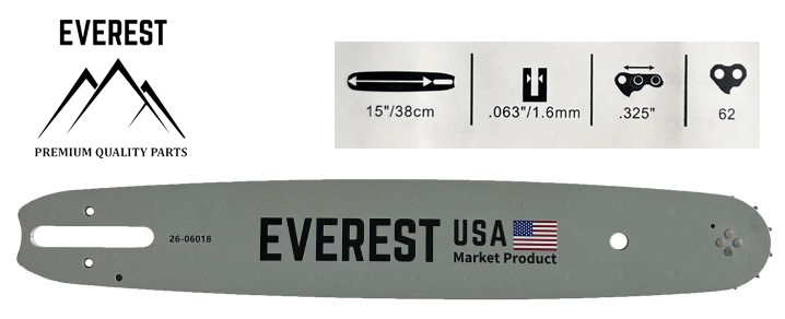 PROWADNICA 15″ .325 1,6mm 62ogn. EVEREST
