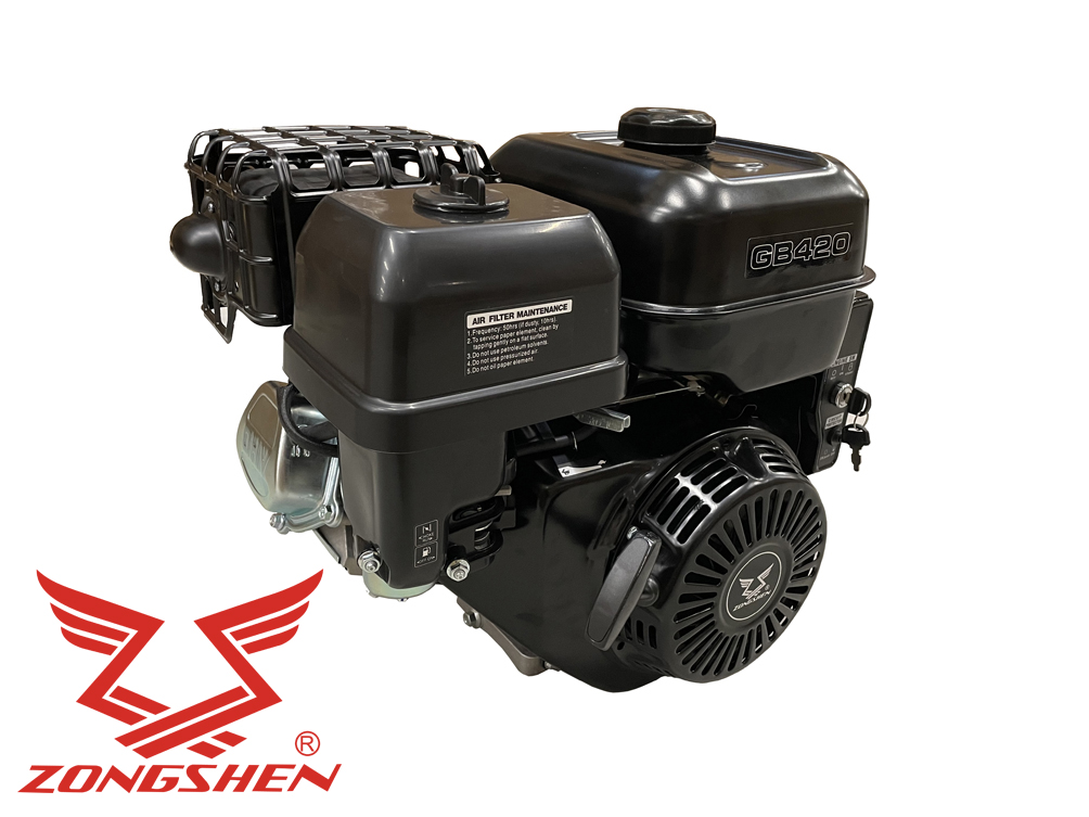 MOTOR ZONGSHEN GB420 420cc 13,0 horizontální hřídel ELEKTRICKÝ STARTÉR