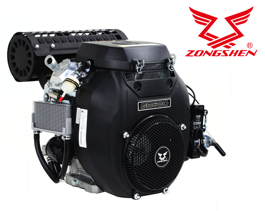 MOTOR ZONGSHEN GB680 680cc 22 TWIN horizontálna hriadeľ 25.4mm