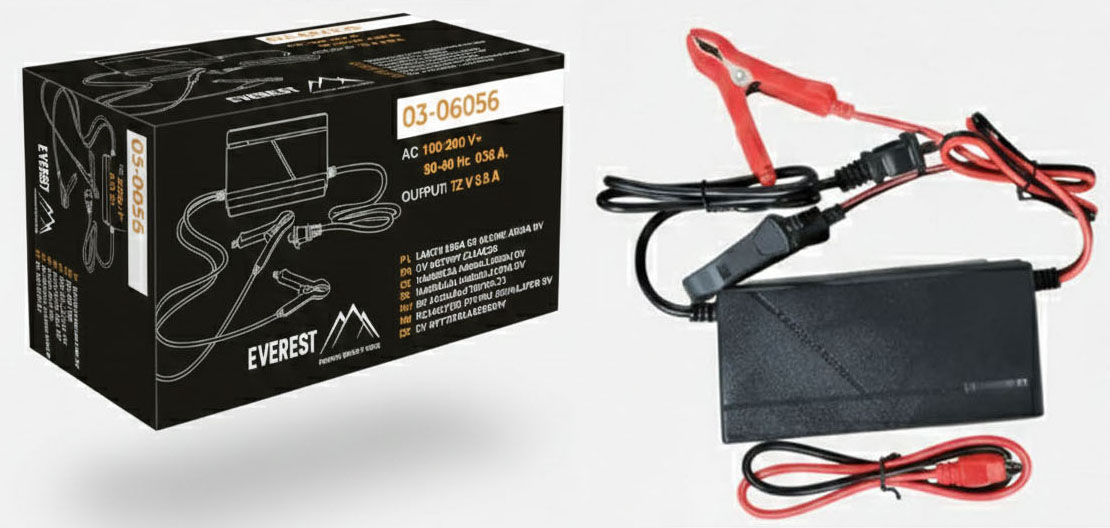 NABÍJEČKA BATERIÍ 12V 3.0A EVEREST