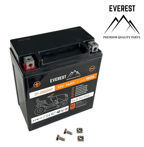 GELBATTERIE (AGM) 12V 14Ah PLUS LINKS