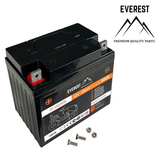 GELBATTERIE (AGM) 12V 28Ah PLUS LINKS EVEREST