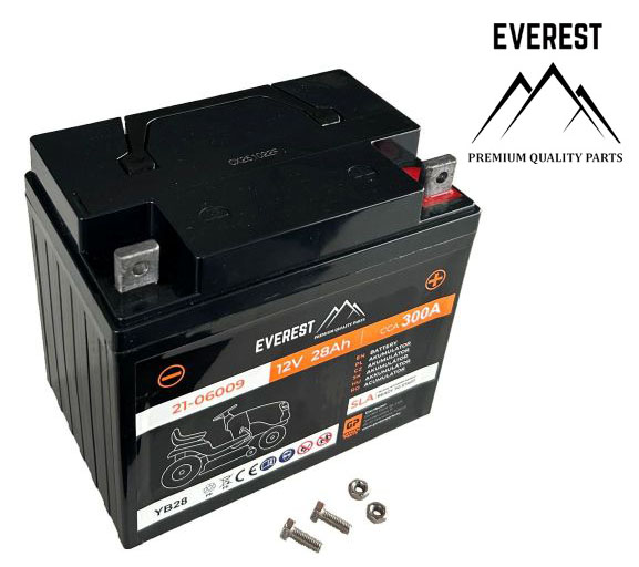 GELBATTERIE (AGM) 12V 28Ah PLUS RECHTS EVEREST