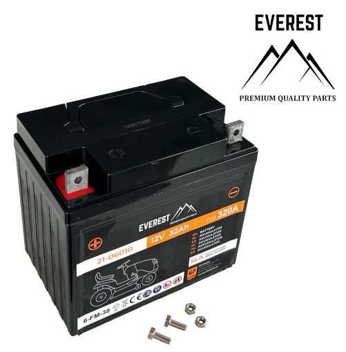 GELBATTERIE (AGM) 12V 32Ah PLUS LINKS EVEREST