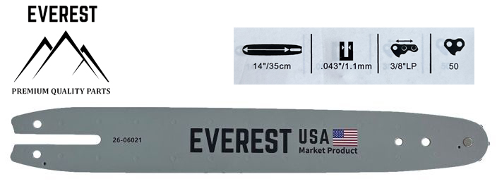 PROWADNICA 14″ 3/8LP 1,1mm 50ogn. EVEREST