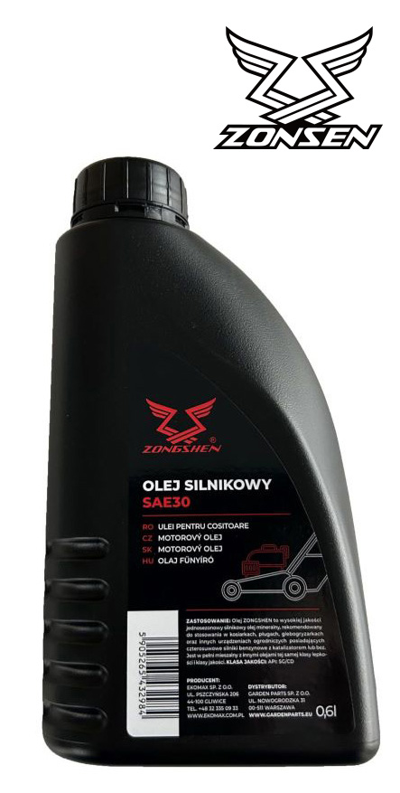 OLEJ ZONGSHEN DO KOSIAREK SAE30 0,6L
