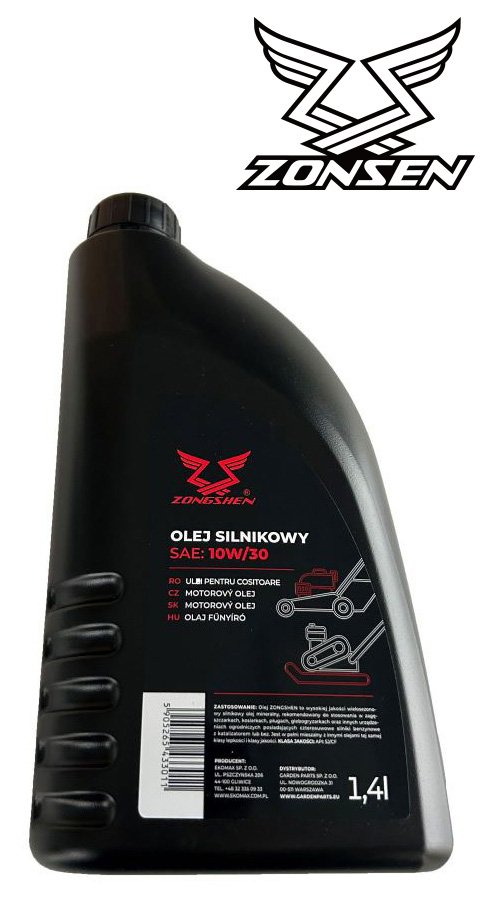 OLEJ ZONGSHEN DO SILNIKÓW CZTEROSUWOWYCH 10W30 SJ/CF 1,4L
